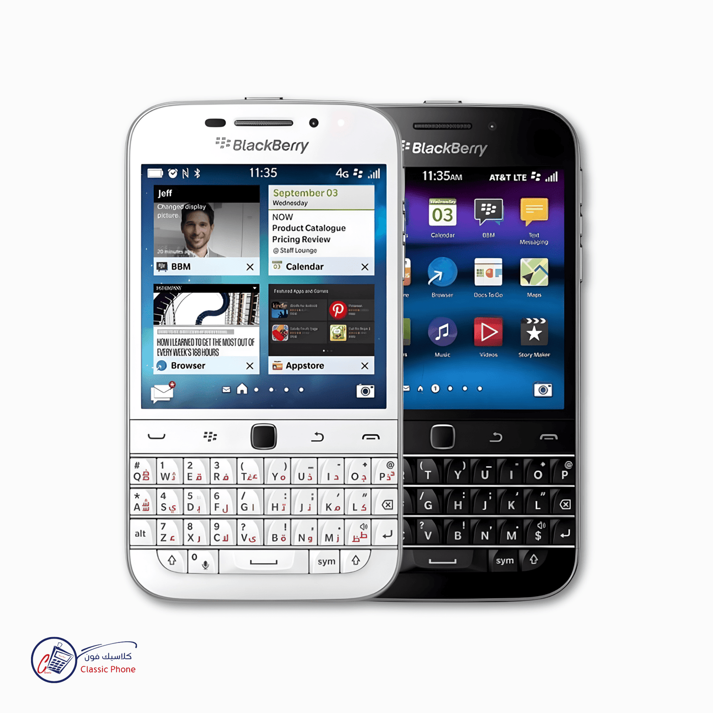 BlackBerry Q20 Classic – QWERTY Keyboard Smartphone with Touchscreen (Unlocked) - Classic Phone
