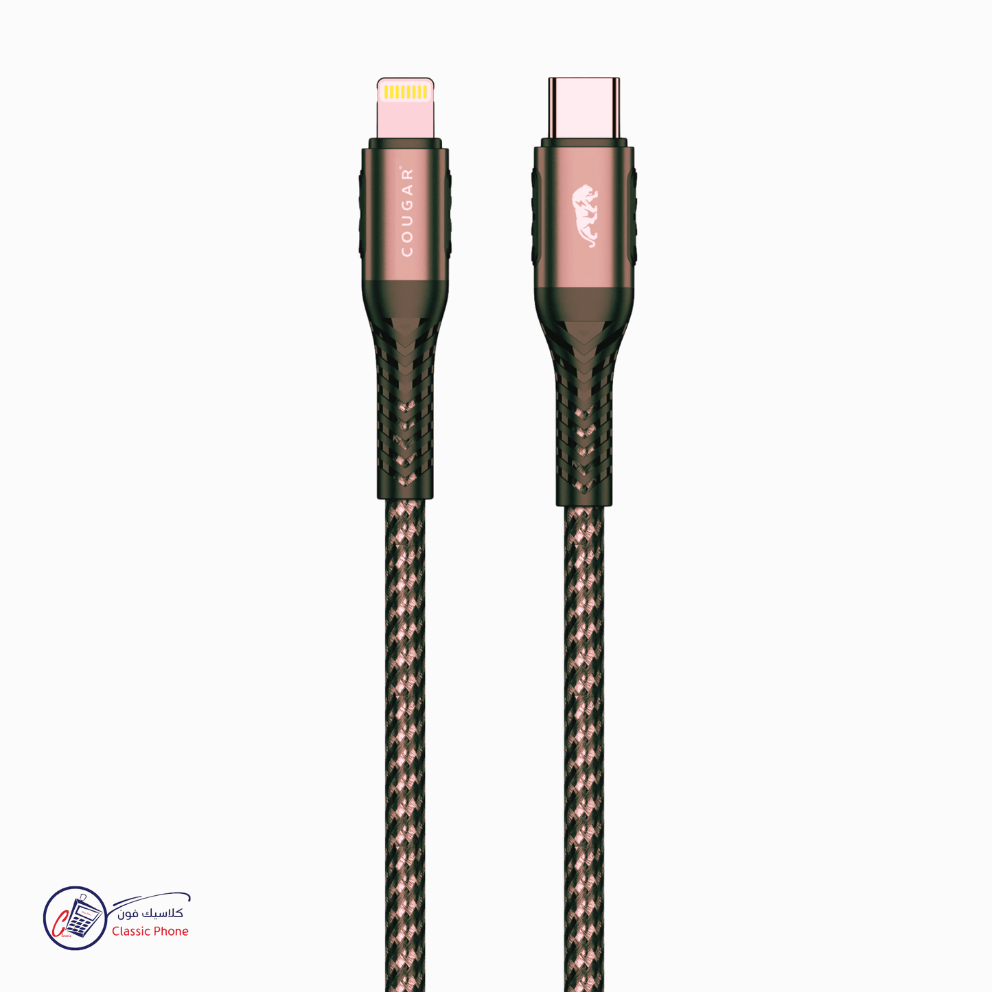 Cougar 4C – Premium USB‑C to Lightning Braided - Classic Phone