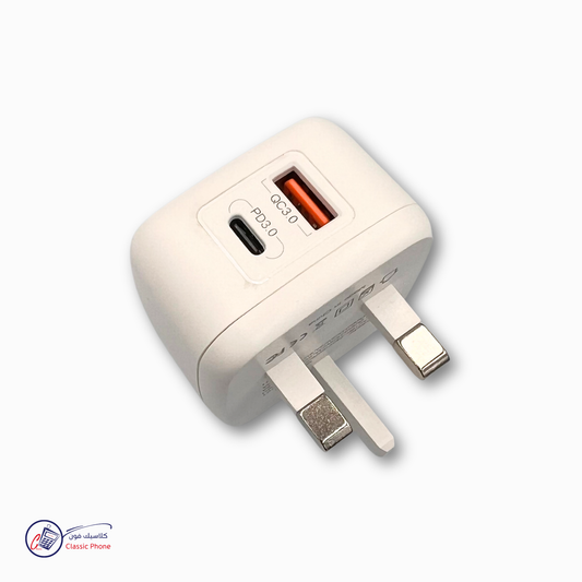 شاحن Cougar CC1 الذكي بمنفذي USB-A و USB-C (بقوة PD تصل إلى 18 واط)