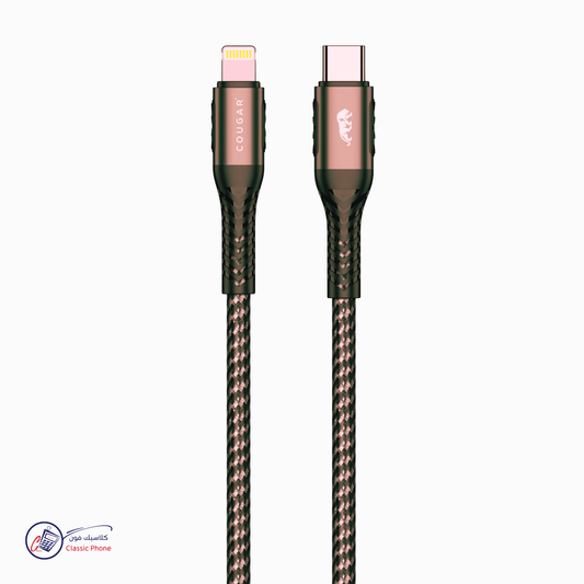 كابل Cougar 4C – كابل مضفر USB‑C إلى Lightning