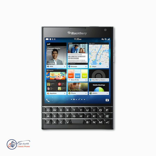 BlackBerry Passport – 4G LTE Square Touchscreen Smartphone with QWERTY Keyboard (Unlocked) - Classic Phone