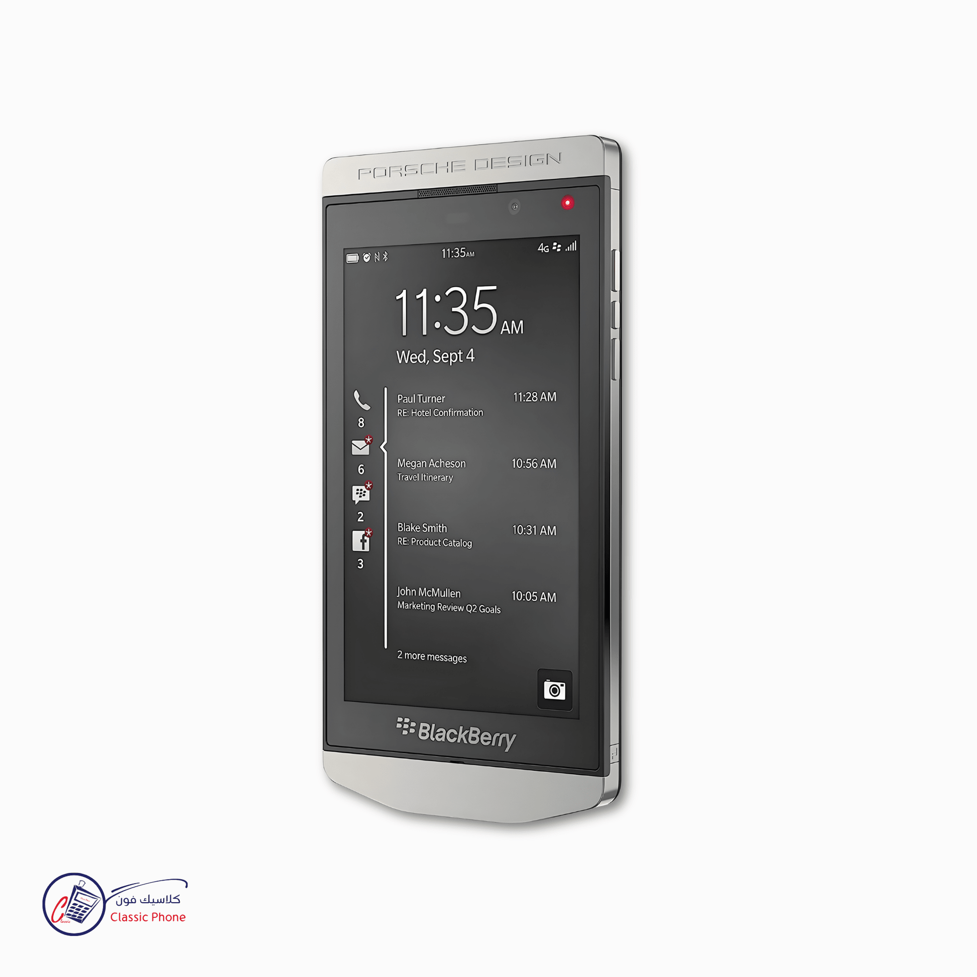 BlackBerry Porsche Design P’9982 – Luxury QWERTY Touchscreen Smartphone (Unlocked) - Classic Phone