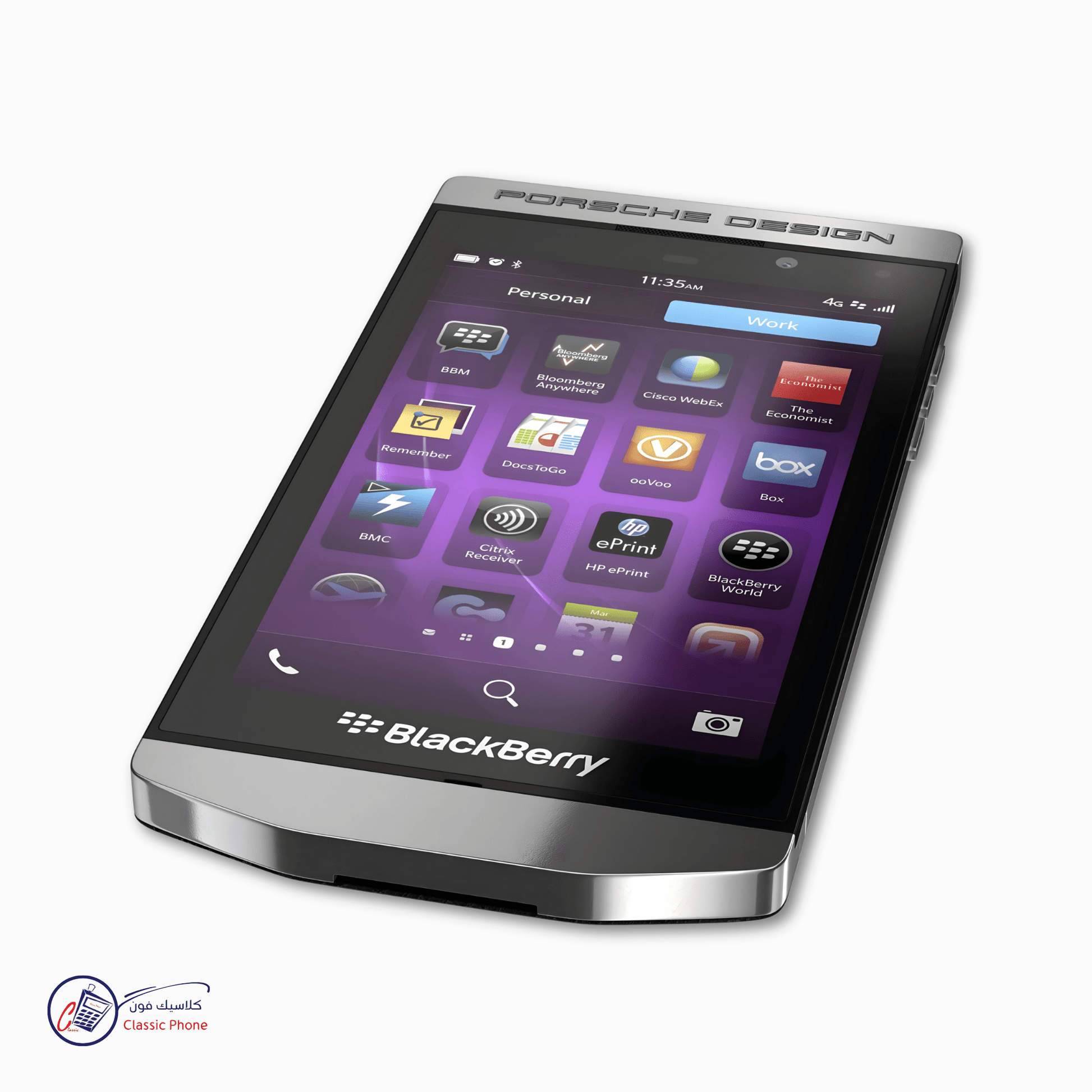 BlackBerry Porsche Design P’9982 – Luxury QWERTY Touchscreen Smartphone (Unlocked) - Classic Phone