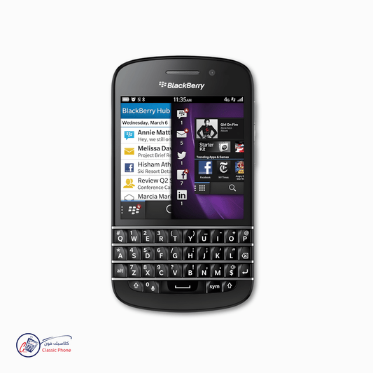 BlackBerry Q10 – 4G LTE QWERTY Keyboard Smartphone with AMOLED Display (Unlocked) - Classic Phone
