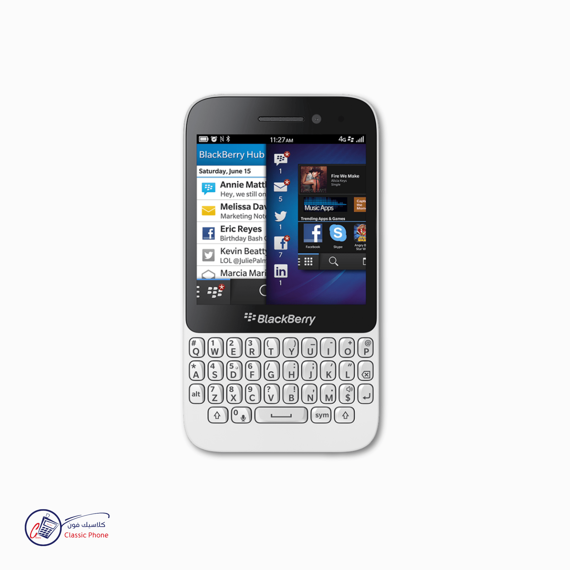 BlackBerry Q5 – QWERTY Keyboard Smartphone with BB10 OS (Unlocked) - Classic Phone
