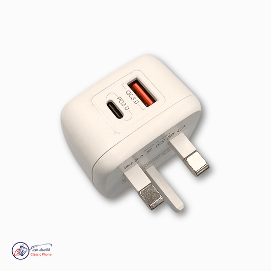 Cougar CC1 Smart Charger - USB - A + USB - C (PD 18W Max) - Classic Phone