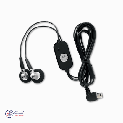 Motorola Stereo Handsfree Headphones for V3 Razr, V3i, V3M, K1, U6, Z3 & Z6 – Original Compatible Headset - Classic Phone